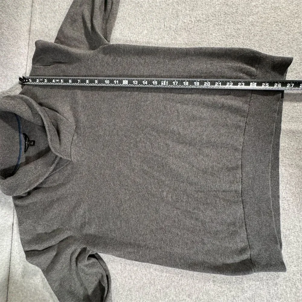 Banana Republic Men's Gray Shawl Collar Cotton Sweater Size L